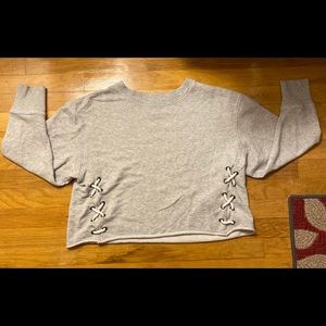Gray aerie crop top - M